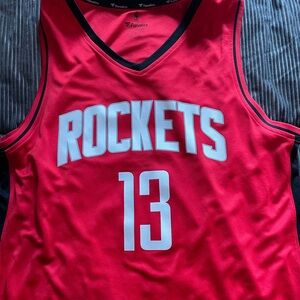 James Harden Jersey Medium Red Houston Rockets Fanatics Swingman NBA Licensed